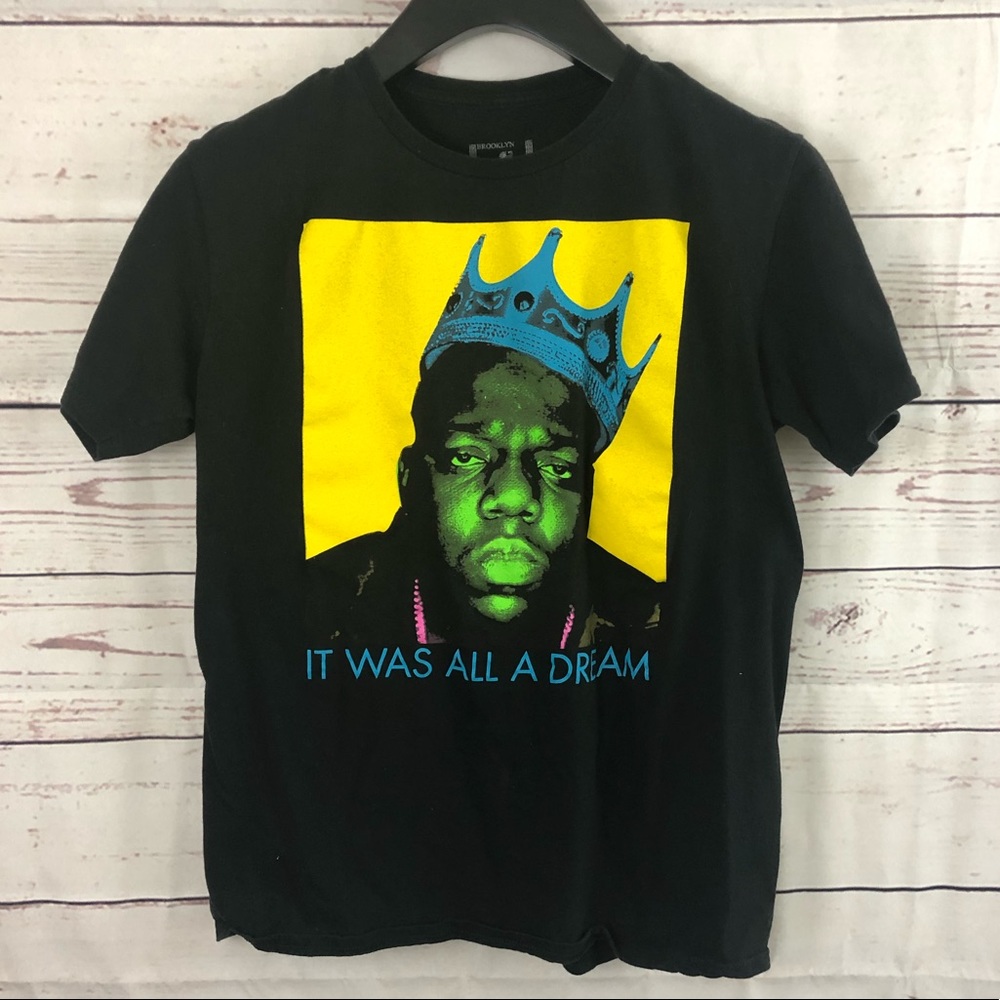 Notorious BIG neon graphic t-shirt